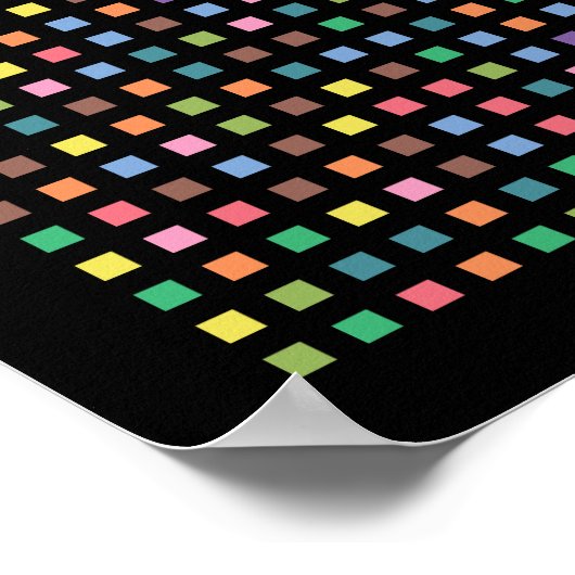 Pi art - Pi tot op 3,141e decimaal Poster (Hoek)