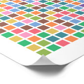 Pi art - Pi tot op 3,141e decimaal Poster (Hoek)