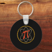 Pi Atom - Pi Dag en Wiskunde Liefhebber Gift Sleutelhanger (Voorkant)