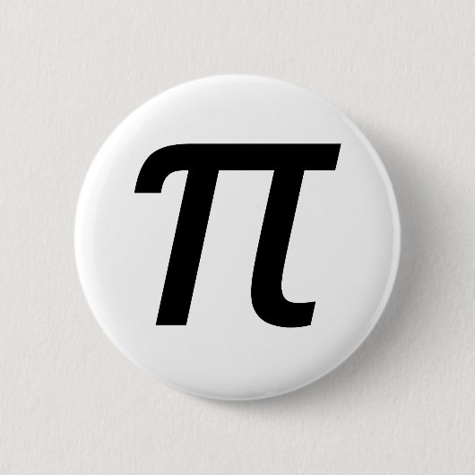 Pi Badge Ronde Button 5,7 Cm (Voorkant)