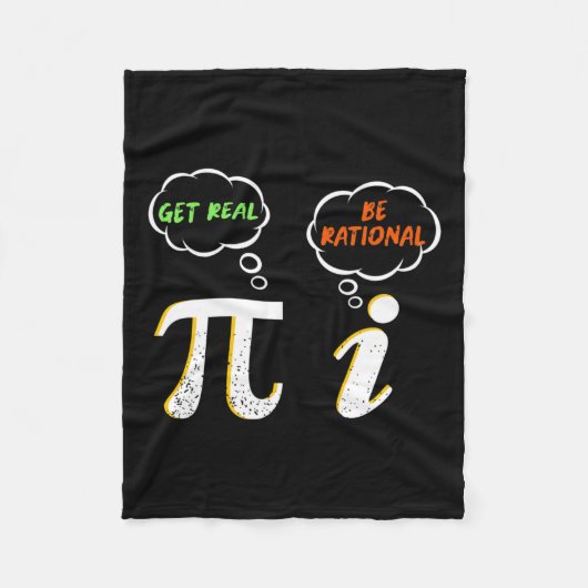 Pi BE Rationeel maken - Wiskunde docent - Wiskunde Fleece Deken (Voorkant)
