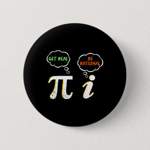 Pi BE Rationeel maken - Wiskunde docent - Wiskunde Ronde Button 5,7 Cm