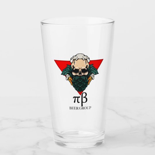 Pi Beta biergroep glas (Voorkant)