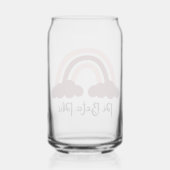 Pi Beta Phi Griekse studentenvereniging rode wijn Blikvorm Glas (Voorkant)