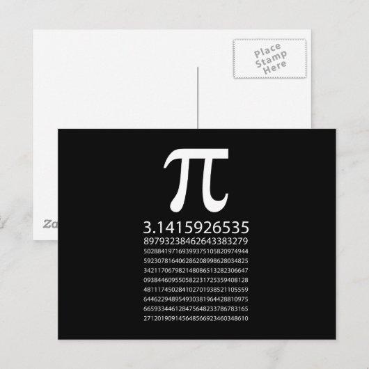 Pi Briefkaart (Voorkant / Achterkant)
