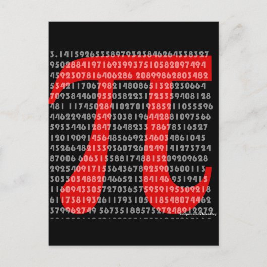 pi briefkaart (Voorkant)