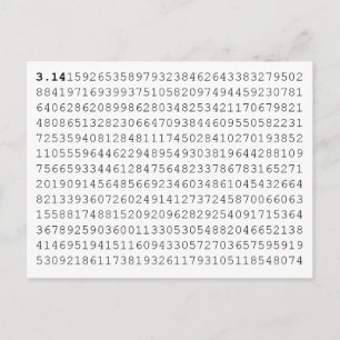 Pi Celebrate 3.14 Pi Day Briefkaart
