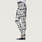 pi Cijfers Wiskunde pi= 3.14159 Zwart-wit Pi Dag Leggings (Links)