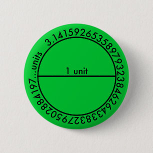 Pi-cirkel Ronde Button 5,7 Cm
