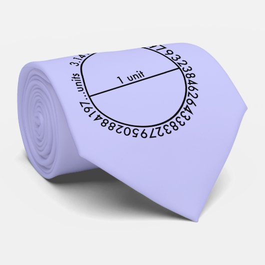 Pi-cirkel Stropdas (Opgerold)