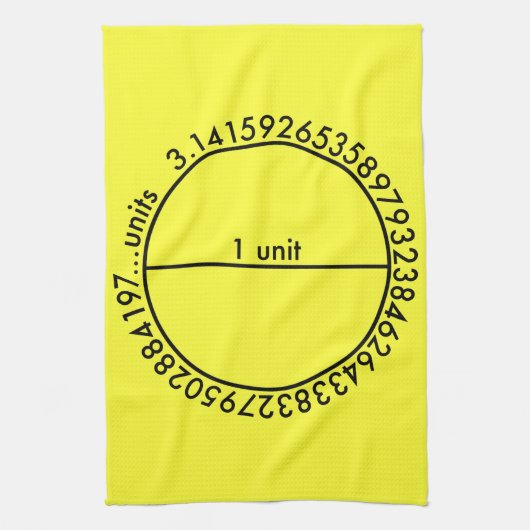 Pi-cirkel Theedoek (Verticaal)