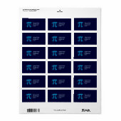 Pi-cirkels Etiket (Full Sheet)
