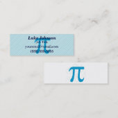 Pi-cirkels Mini Visitekaartje (Voorkant / Achterkant)