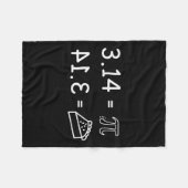 Pi Conspiracy Pie Fun Pi Day Wiskunde Fleece Deken (Voorkant (Horizontaal))