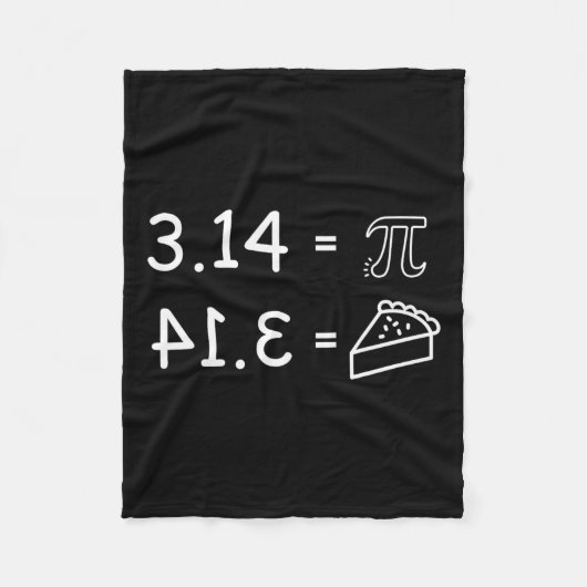 Pi Conspiracy Pie Fun Pi Day Wiskunde Fleece Deken (Voorkant)