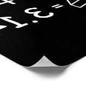 Pi Conspiracy Pie Fun Pi Day Wiskunde Poster (Hoek)