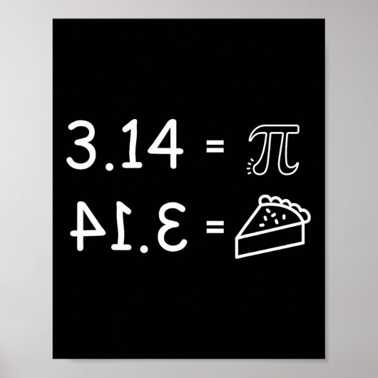 Pi Conspiracy Pie Fun Pi Day Wiskunde Poster (Voorkant)
