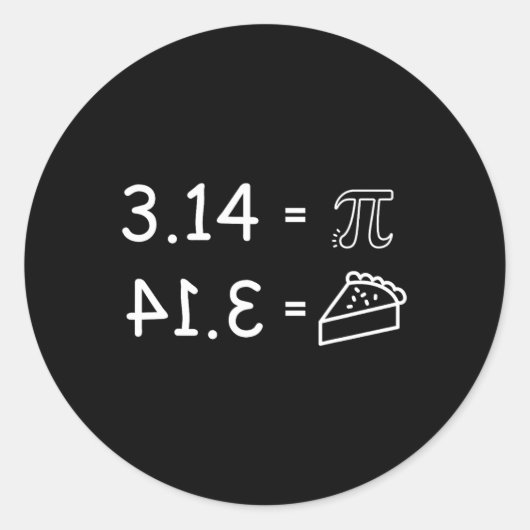 Pi Conspiracy Pie Fun Pi Day Wiskunde Ronde Sticker (Voorkant)