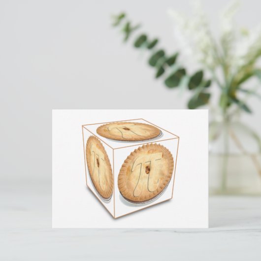 Pi Cubed (PIE CUBED) PI PIE CRUST Briefkaart (Staand voorkant)
