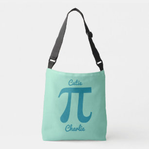 Pi/Cutie Pi aangepaste tekst en kleurtassen Crossbody Tas