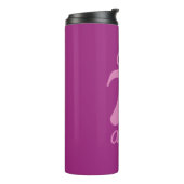 Pi/Cutie Pie aangepaste tekst en kleurtumbler Thermosbeker (Gedraaid links)