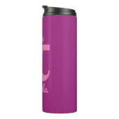 Pi/Cutie Pie aangepaste tekst en kleurtumbler Thermosbeker (Geroteerd rechts)