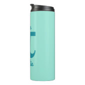 Pi/Cutie Pie aangepaste tekst en kleurtumbler Thermosbeker (Geroteerd rechts)