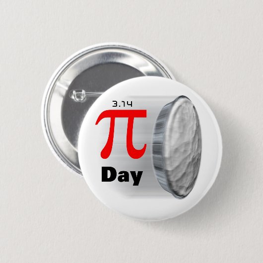 Pi Dag - 14 maart Button (Voorkant /achterkant)