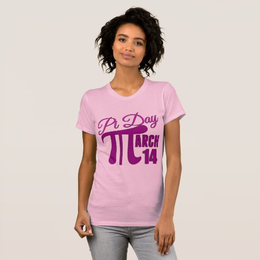 Pi Dag 14 maart T-shirt (Voorkant volledig)