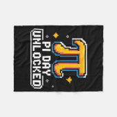 Pi-dag 14 maart Wiskunde Nerd Taart Eten Grappig C Fleece Deken (Voorkant (Horizontaal))