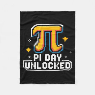 Pi-dag 14 maart Wiskunde Nerd Taart Eten Grappig C Fleece Deken
