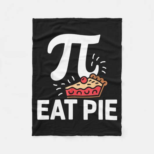 Pi-dag 14 maart Wiskunde Nerd Taart Eten Grappig C Fleece Deken (Voorkant)