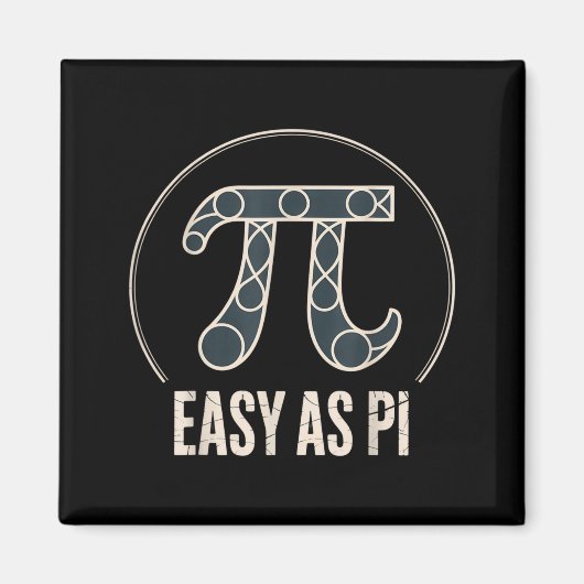 Pi-dag 14 maart Wiskunde Nerd Taart Eten Grappig C Magneet (Voorkant)