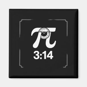 Pi-dag 14 maart Wiskunde Nerd Taart Eten Grappig C Magneet