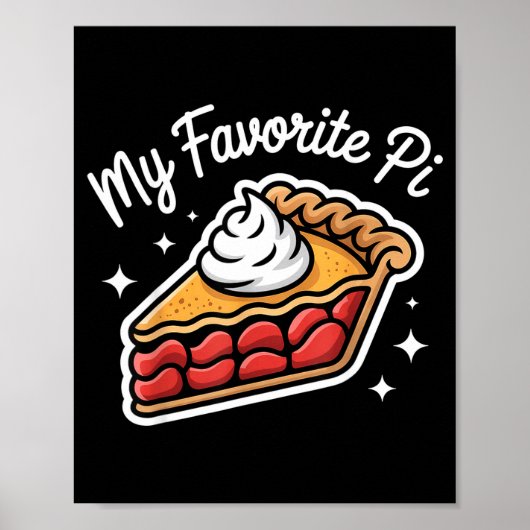 Pi-dag 14 maart Wiskunde Nerd Taart Eten Grappig C Poster (Voorkant)