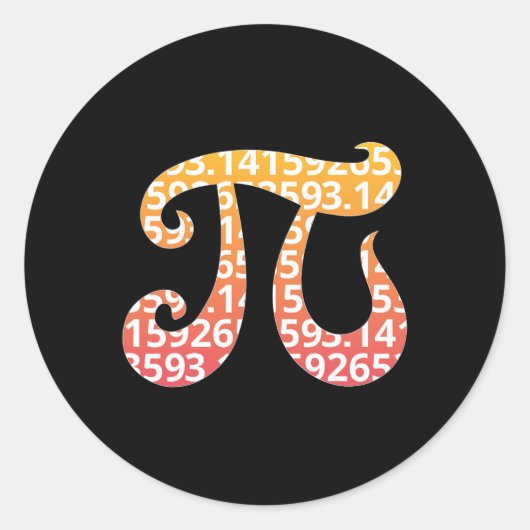 Pi Dag 1 Ronde Sticker (Voorkant)