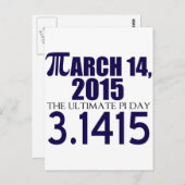 Pi Dag 2015 Briefkaart (Voorkant / Achterkant)