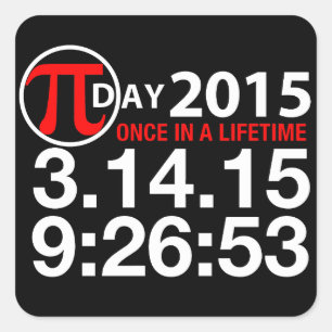 Pi Dag 2015 Vierkante Sticker