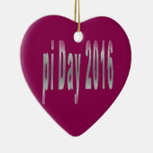pi Dag 2016 wiskunde liefde Keramisch Ornament (Rechts)