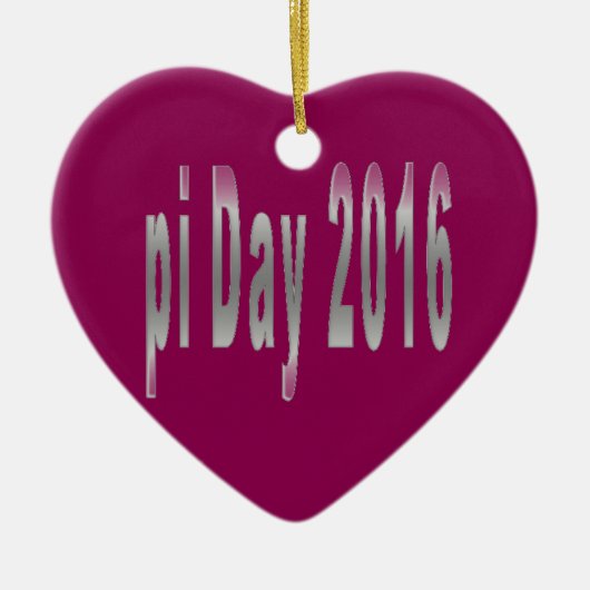 pi Dag 2016 wiskunde liefde Keramisch Ornament (Voorkant)