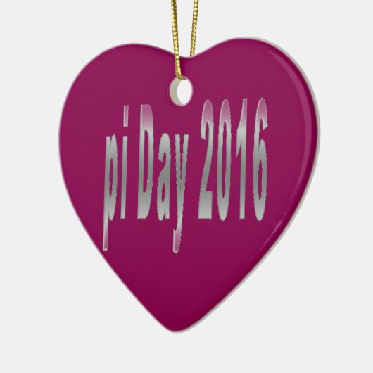 pi Dag 2016 wiskunde liefde Keramisch Ornament (Links)