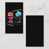 Pi Dag 2020 Wiskunde Nerd Wiskunde lerarenformule Visitekaartje (Voorkant / Achterkant)