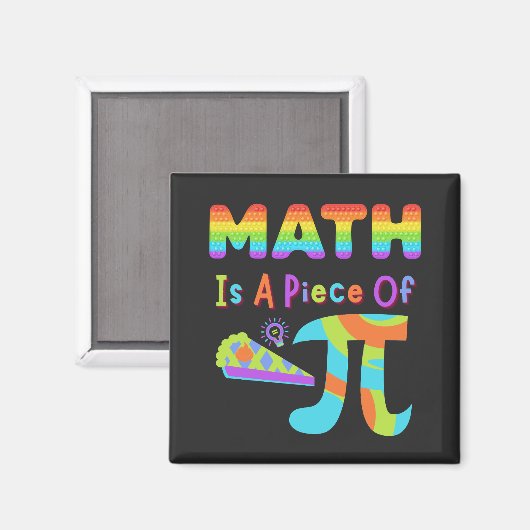PI-dag 2023 is Wiskunde een stuk pi-regenboogbriev Magneet (Voorkant / Achterkant)
