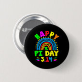 Pi Dag 2025 Pi Dag Regenboog Ronde Button 5,7 Cm (Voorkant /achterkant)