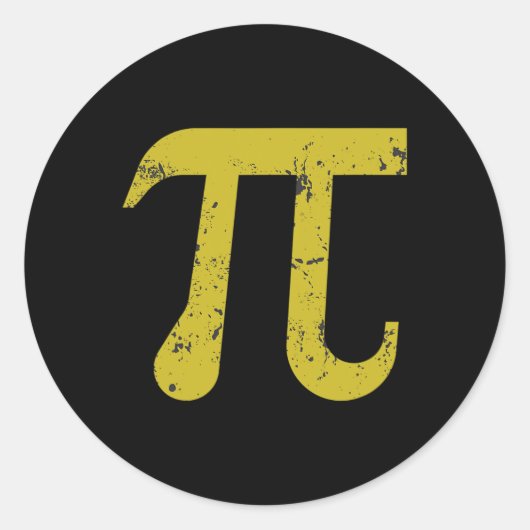 PI Dag 2025 PI Symbool Ronde Sticker (Voorkant)