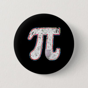 PI Dag 2025 Retro Wiskunde Docent Vrouwen Mannen Ronde Button 5,7 Cm