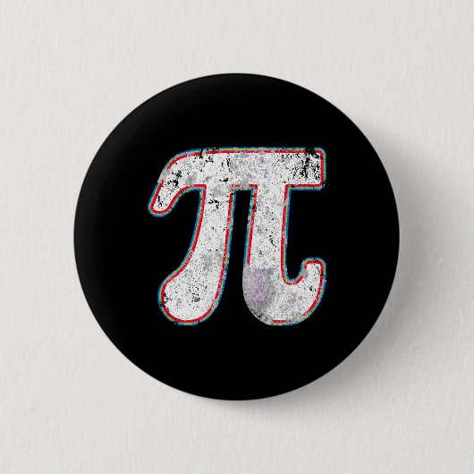 PI Dag 2025 Retro Wiskunde Docent Vrouwen Mannen Ronde Button 5,7 Cm (Voorkant)