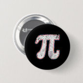 PI Dag 2025 Retro Wiskunde Docent Vrouwen Mannen Ronde Button 5,7 Cm (Voorkant /achterkant)