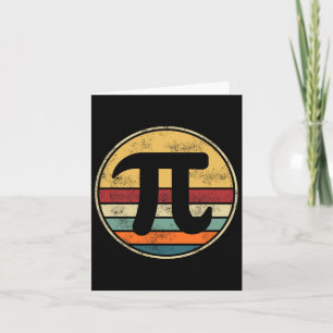Pi Dag 2025 Wiskunde Lover Wiskunde Retro Vintage  Kaart