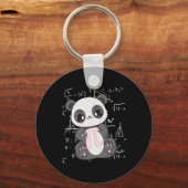 PI Dag 3.14159 Algebra Mathematisch Anime Panda Be Sleutelhanger (Voorkant)